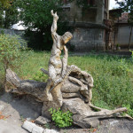 Во дворе психиатрической лечебницы